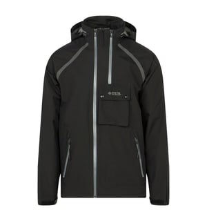 Chaqueta deportiva impermeable negra Solid Twin de Belstaff