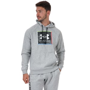 Sudadera con capucha Under Armour UA Rival Fleece Graphic Gris, Hombre