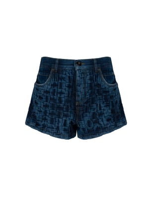 Pinko Bermudas Creativa de mujer azul oscuro