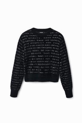 Desigual Suéter Negro para Mujer