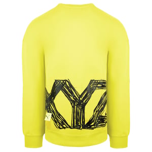 Puma x Michael Lau Campo de manga larga Cuello amarillo Sweatshirt 530358 79
