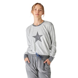 Pijama invierno manga larga terciopelo JJBEP1700 mujer