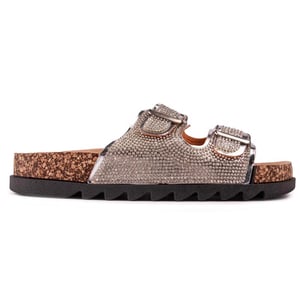 Solesister Cat Wide Fit Footbed Sandalias