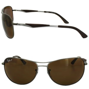 Gafas de sol Ray-Ban 3519 029/83 Gunmetal Marrón polarizadas 59 mm