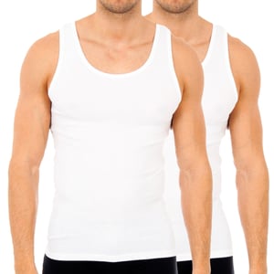 Pack de 2 camisetas interiores de tirantes anchos para hombre AS02300