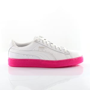 Puma Basket Classic Mono Ref Referencia de cuero blanco Entrena para mujer 363117 01