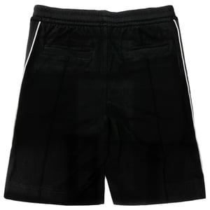 Pantalones cortos negros con logo lateral de marca de corte clasico de Givenchy