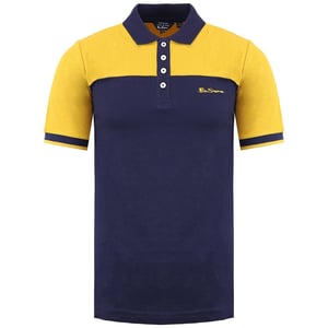 Ben Sherman Color Block Mens Navy/Polo amarillo