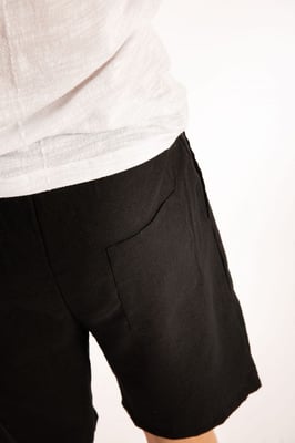 Takeshy Kurosawa Shorts Lino Hombre Negro