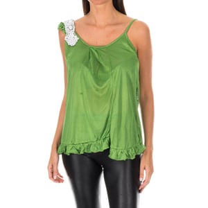 Top de tirantes finos con volante BDM0426 mujer
