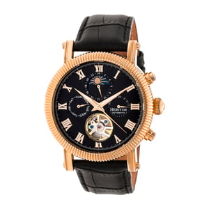 Reloj Heritor Automático Winston Semi-Esqueleto con Correa de Piel