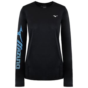 Camiseta Mizuno Impulse Core Graphic Hombre Negra