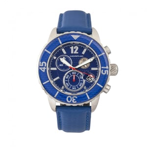 Reloj con correa de cuero y cronógrafo Morphic serie M51 con fecha