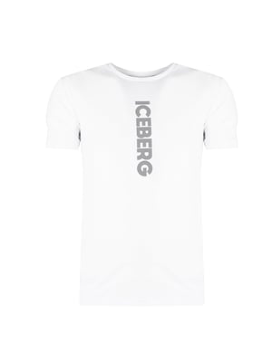Iceberg T-Shirt C-Neck del hombre Blanco