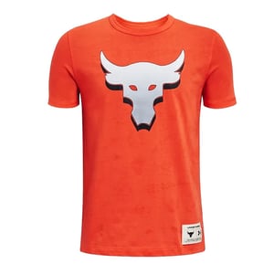 Camiseta Under Armour Project Rock SMS Naranja Niño