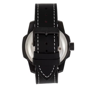 Reloj de buceo para hombre con correa de cuero Shield Shaw y fecha