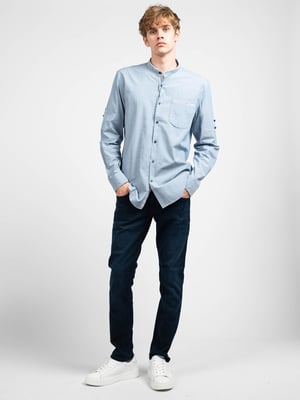 Antony Morato Camisa Slim del hombre azul