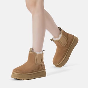 EVER AU Mujer Botines Chelsea Plataforma De Piel - Shoveler