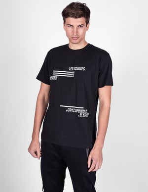 Camiseta Les Hommes Contemporary Hombre Negro