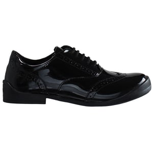 Patadas Bridie Brogue Kids Black Shoes