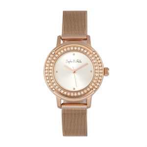 Reloj de pulsera Cambridge de Sophie & Freda con cristales Swarovski