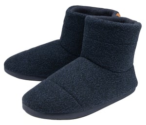 Pantuflas de bota de interior para hombre | Dunlop | Espuma con memoria | Hogar Casa Dormitorio | Suela dura | Gran regalo para él - Azul marino