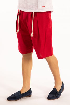 Takeshy Kurosawa Shorts Lino Hombre Rojo
