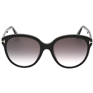 Tom Ford Gafas de sol de plastico negro brillante con lentes de humo degradado