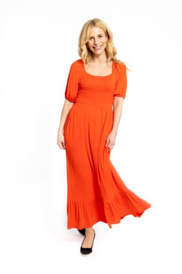 Maxi Vestido - Naranja