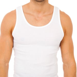 Pack de 2 camisetas interiores de tirantes anchos para hombre AS02300