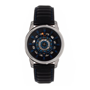 Reloj Reign Monterey esqueletizado con correa de cuero