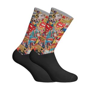 Calcetines de caña larga estampados elásticos unisex