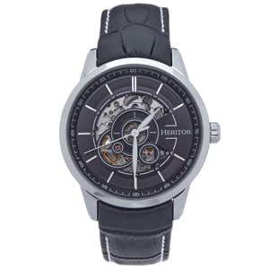 Reloj automático Heritor Davies semiesqueleto con correa de cuero
