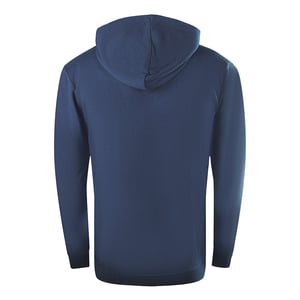 Cavalli Class Aysmmetric Box Design sudadera con capucha azul marino con cremallera