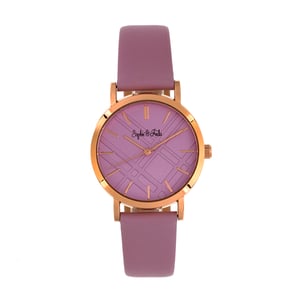 Reloj con correa de cuero Budapest de Sophie y Freda
