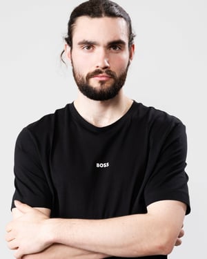 BOSS Orange TChup Camiseta de Cuello Redondo para Hombre con Pequeño Logo NOS