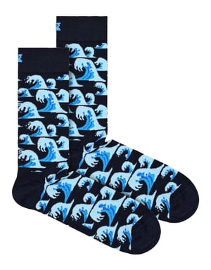 Happy Socks - Calcetines con diseño de olas - Gran regalo - Olas