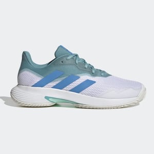 Adidas Courtjam Control de entrenadores de tenis blancos para hombres