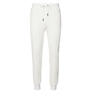 Daño criminal Cable de punto Hombres de los pantalones de vía blanca