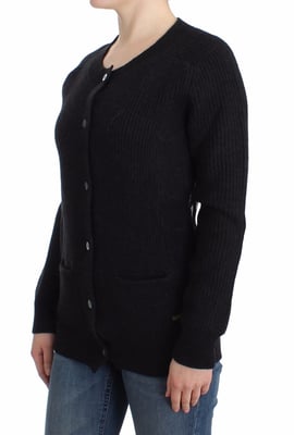Cárdigan de lana negro para mujer de John Galliano