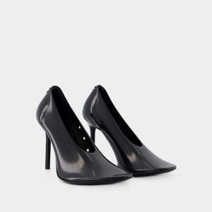 Courreges Nude Stilettos Zapatos de tacón - - PVC - Negro
