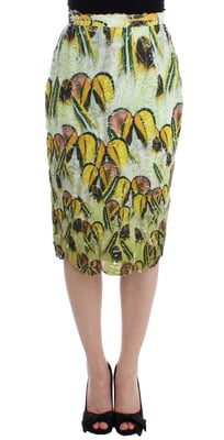 Falda Lápiz de Organza Multicolor para Mujeres de Lanre Da Silva Ajayi