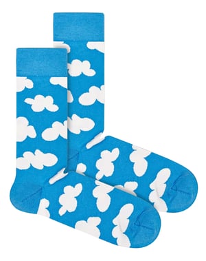 Happy Socks - Novedosos calcetines con diseño de nubes | Gran regalo - Cloudy