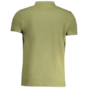 Camiseta Polo Verde con Logo Bold de Cavalli Class