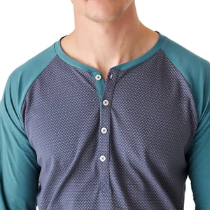 Pijama de algodón manga larga cuello redondo JJB12 hombre