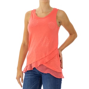 Camiseta tirantes cuello redondo ancho 73T2EX1 mujer
