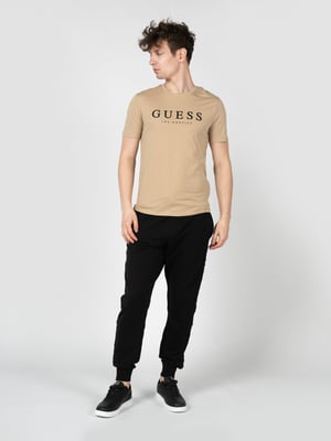 Guess T-Shirt Leo del hombre beige