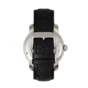 Reloj automático Reign Kahn con correa de cuero y esqueleto
