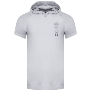 Camiseta con capucha Under Armour Run Anywhere Hombre Blanco roto