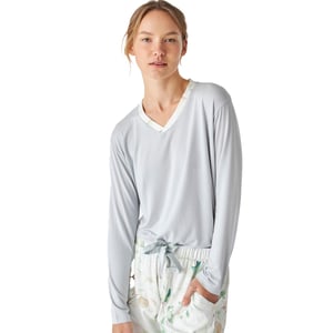 Pijama manga larga cuello en pico JJBEP1101 mujer